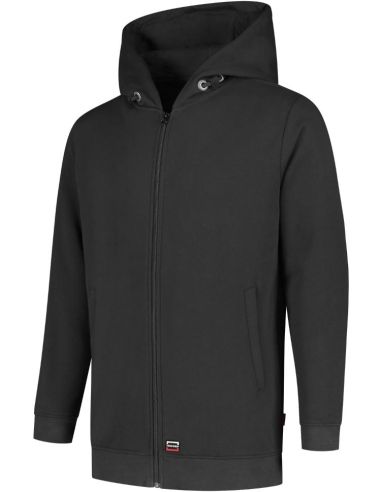Mikina unisex Hooded Sweat Jacket Washable 60°C T44 tmavosivý
