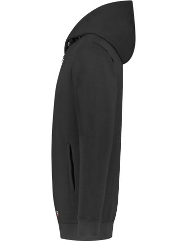 Mikina unisex Hooded Sweat Jacket Washable 60°C T44 tmavosivý