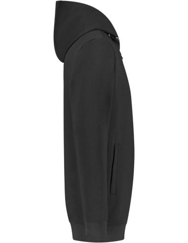 Mikina unisex Hooded Sweat Jacket Washable 60°C T44 tmavosivý