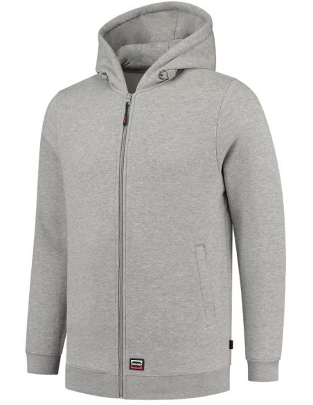 Mikina unisex Hooded Sweat Jacket Washable 60°C T44 grey melange