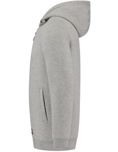 Mikina unisex Hooded Sweat Jacket Washable 60°C T44 grey melange