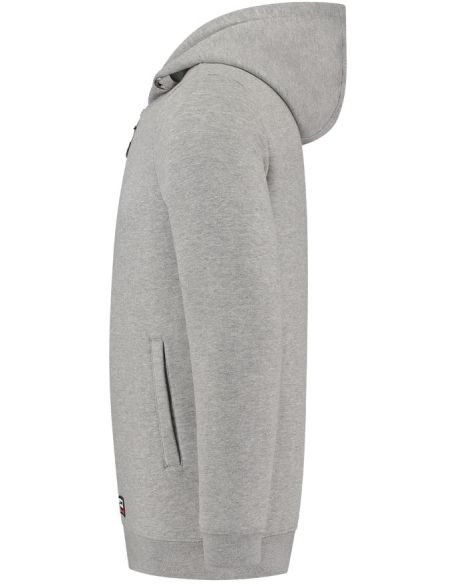 Mikina unisex Hooded Sweat Jacket Washable 60°C T44 grey melange