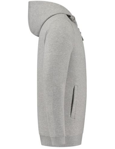 Mikina unisex Hooded Sweat Jacket Washable 60°C T44 grey melange