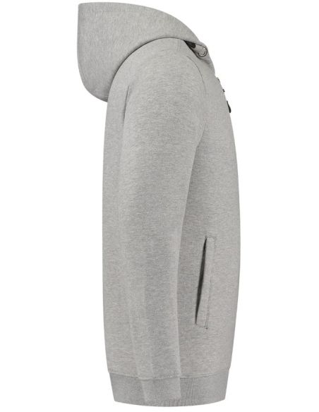 Mikina unisex Hooded Sweat Jacket Washable 60°C T44 grey melange
