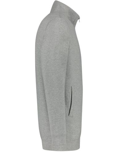 Mikina unisex Sweat Jacket Washable 60 °C T45 grey melange