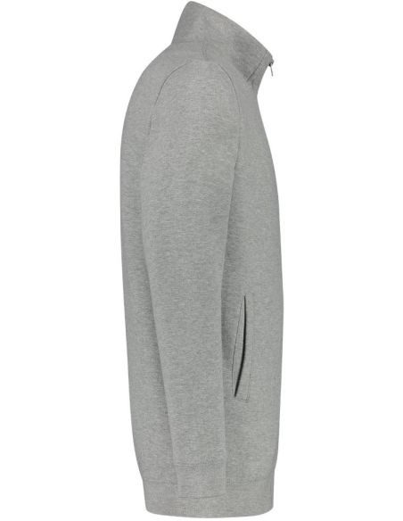 Mikina unisex Sweat Jacket Washable 60 °C T45 grey melange