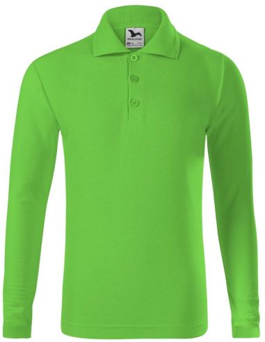 Polokošeľa detská Pique Polo LS 241 green apple