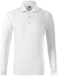 Polokošeľa detská Pique Polo LS 241 biela 2