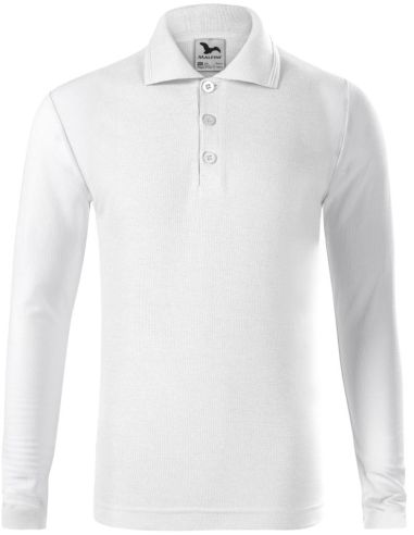 Polokošeľa detská Pique Polo LS 241 biela