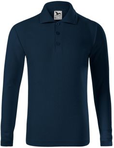 Polokošeľa detská Pique Polo LS 241 tmavomodrá 2