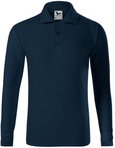 Polokošeľa detská Pique Polo LS 241 tmavomodrá