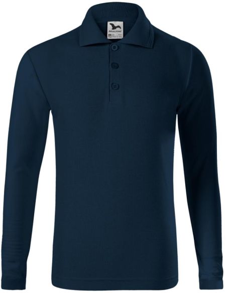 Polokošeľa detská Pique Polo LS 241 tmavomodrá