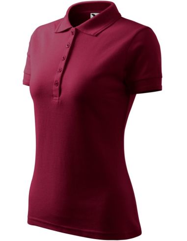 Polokošeľa dámska Pique Polo 210 garnet