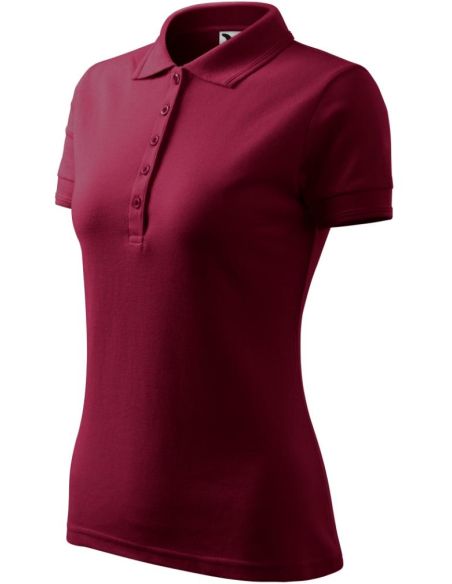 Polokošeľa dámska Pique Polo 210 garnet