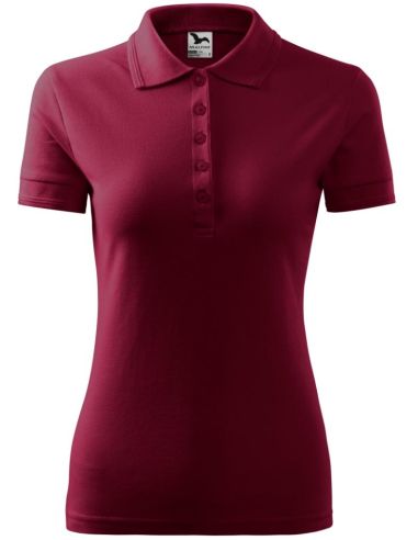 Polokošeľa dámska Pique Polo 210 garnet