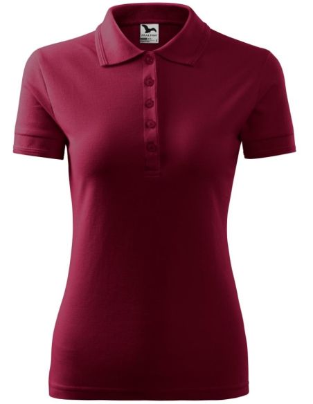 Polokošeľa dámska Pique Polo 210 garnet