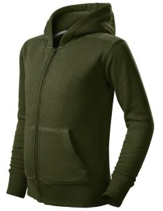 Mikina detská Trendy Zipper 412 military