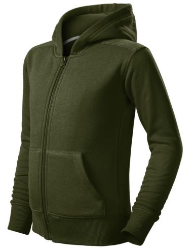 Mikina detská Trendy Zipper 412 military
