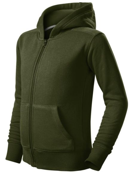 Mikina detská Trendy Zipper 412 military