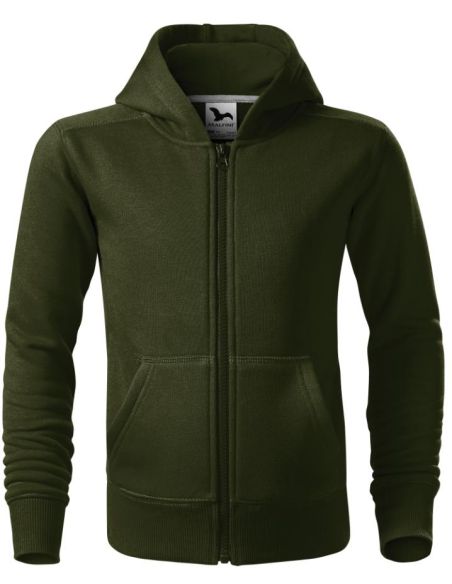 Mikina detská Trendy Zipper 412 military