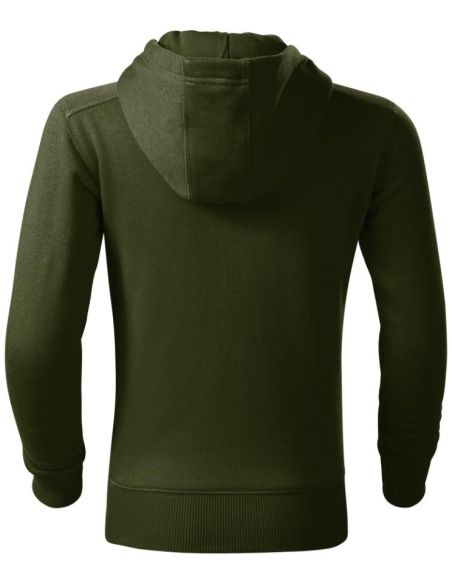 Mikina detská Trendy Zipper 412 military