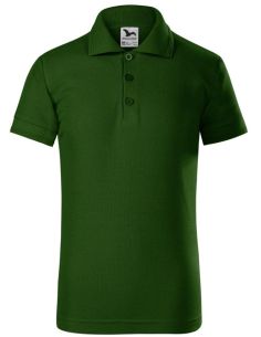 Polokošeľa detská Pique Polo 222 fľaškovozelená 2