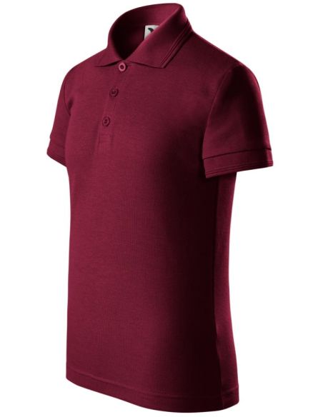 Polokošeľa detská Pique Polo 222 garnet