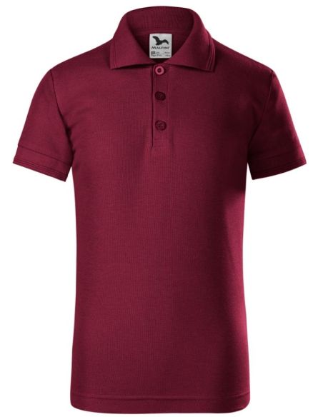Polokošeľa detská Pique Polo 222 garnet