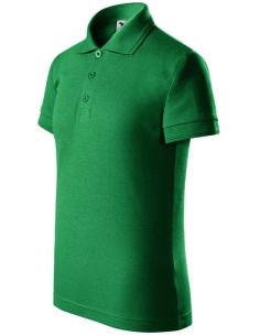 Polokošeľa detská Pique Polo 222 trávová zelená