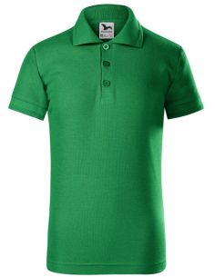 Polokošeľa detská Pique Polo 222 trávová zelená 2