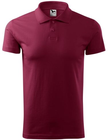 Polokošeľa pánska Single J. 202 garnet