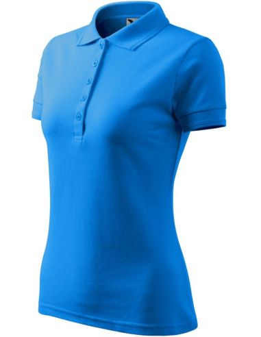 Polokošeľa dámska Pique Polo 210 snorkel blue