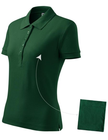 Polokošeľa dámska Cotton 213 dark green