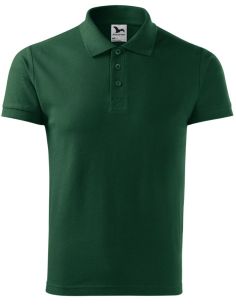 Polokošeľa pánska Cotton Heavy 215 dark green 2
