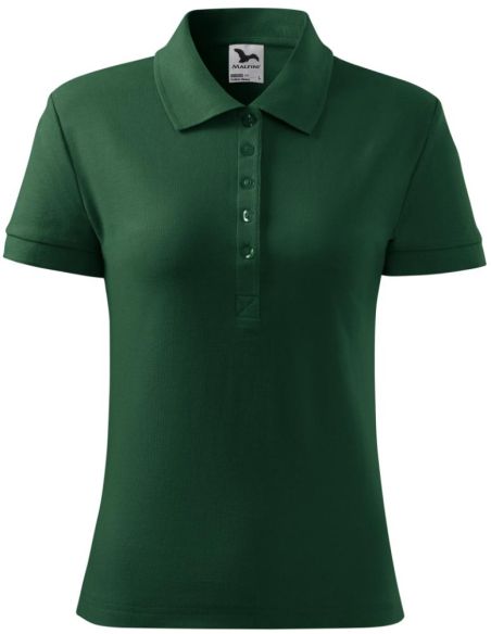 Polokošeľa dámska Cotton Heavy 216 dark green