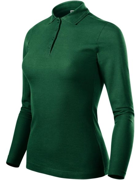 Polokošeľa dámska Pique Polo LS 231 dark green