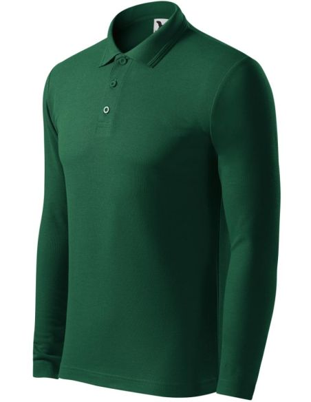 Polokošeľa pánska Pique Polo LS 221 dark green