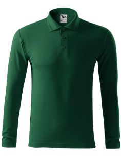 Polokošeľa pánska Pique Polo LS 221 dark green 2