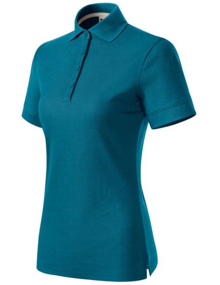 Polokošeľa dámska Prime (GOTS) X35 petrol blue