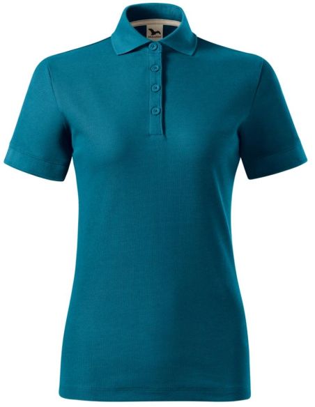 Polokošeľa dámska Prime (GOTS) X35 petrol blue