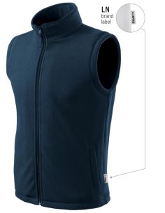 Fleece vesta unisex Next 518 tmavomodrá 02 (brand label)