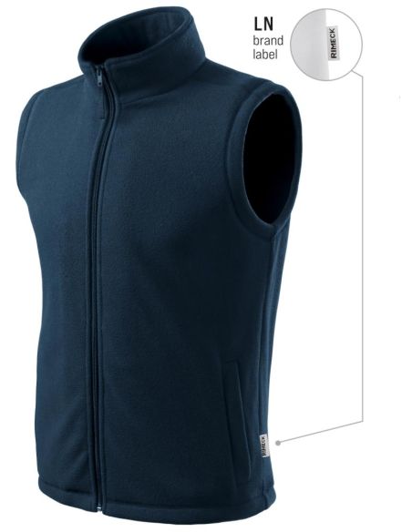 Fleece vesta unisex Next 518 tmavomodrá 02 (brand label)