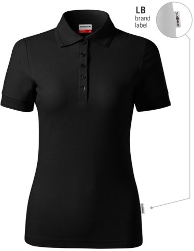 Polokošeľa dámska Reserve R23 čierna 01 (brand label)