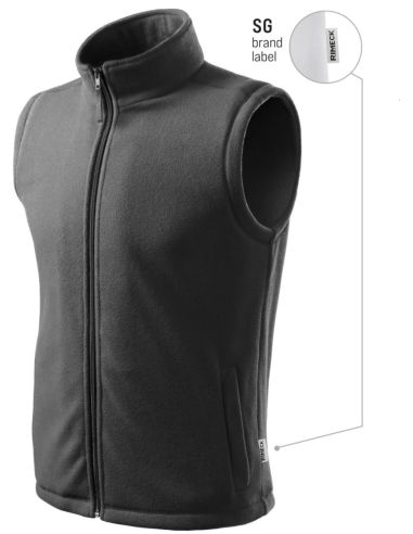 Fleece vesta unisex Next 518 oceľovo sivá 36 (brand label)