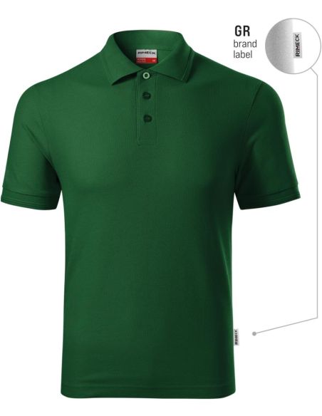 Polokošeľa pánska Reserve R22 fľaškovozelená 06 (brand label)