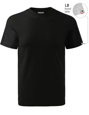 Tričko unisex Base R06 čierna 01 (brand label)