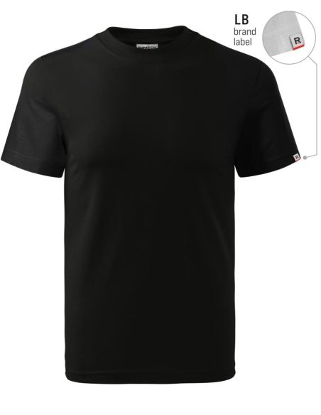 Tričko unisex Base R06 čierna 01 (brand label)