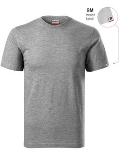 Tričko unisex Recall R07 tmavosivý melír 12 (brand label) 2