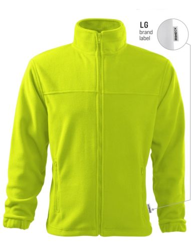 Fleece pánsky Jacket 501 limetková 62 (brand label)