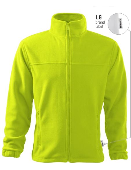 Fleece pánsky Jacket 501 limetková 62 (brand label)